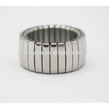 316L Edelstahl Silber Stretchy Klaue Kette Ring